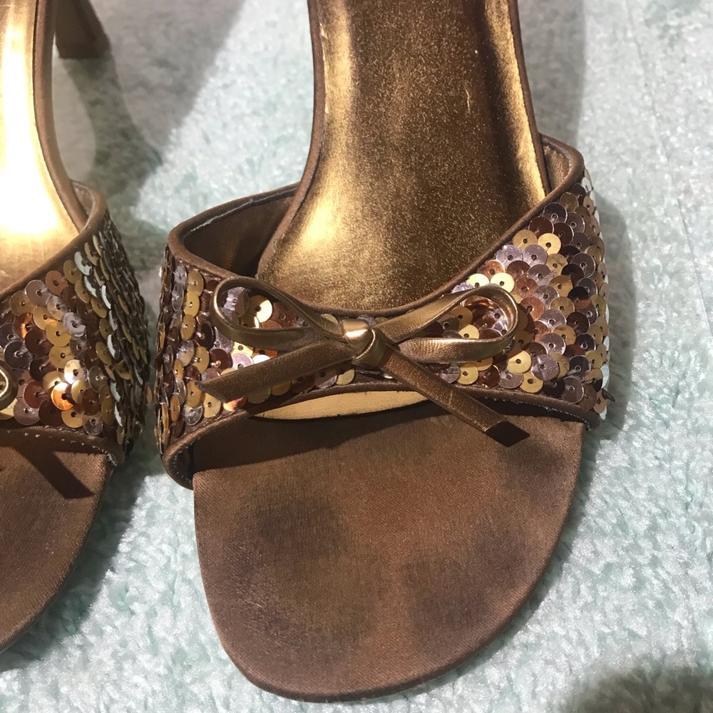 Mossimo fall-color sequin heels